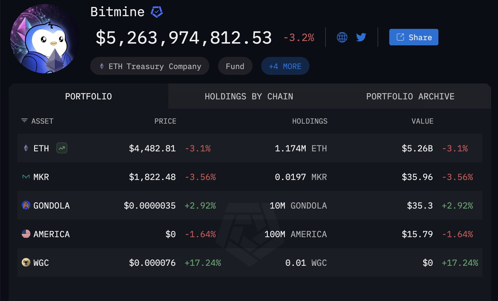 BitMine Ethereum Holdings.